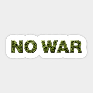 No War Sticker